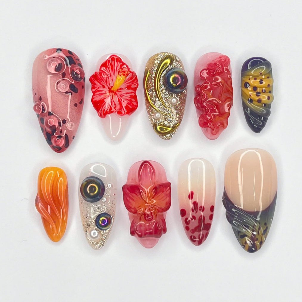 Handmade press sale on nails